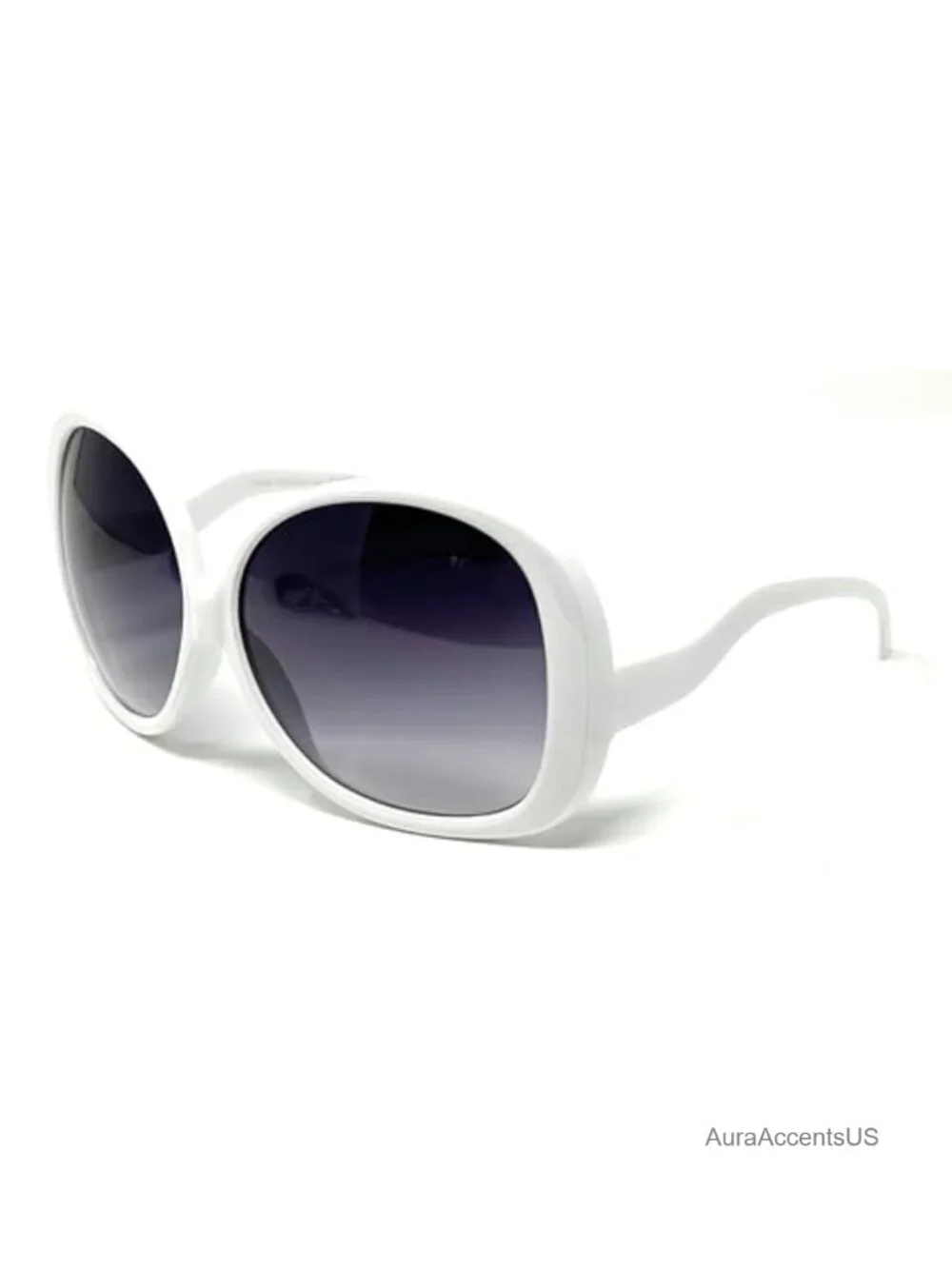 Oversized Round Sunglasses Gradient Tinted Retro Designer Inspired